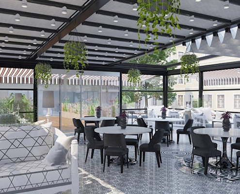 Kuşadası Tente Branda, Otomatik Tente Pergola Modeli 4 Kuşadası Tente Branda, Otomatik Tente Pergola Modeli 4